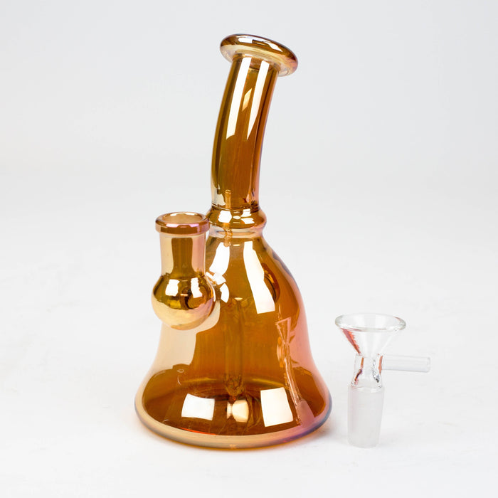 6" fixed 3 hole diffuser bell Metallic tinted bubbler [V16] | Jupiter Grass