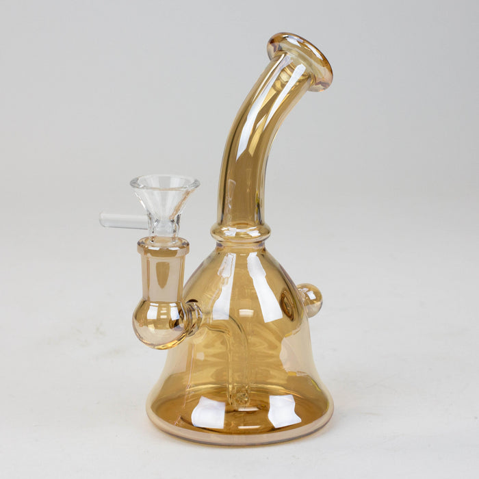 6" fixed 3 hole diffuser bell Metallic tinted bubbler [V16] | Jupiter Grass