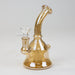 6" fixed 3 hole diffuser bell Metallic tinted bubbler [V16] | Jupiter Grass