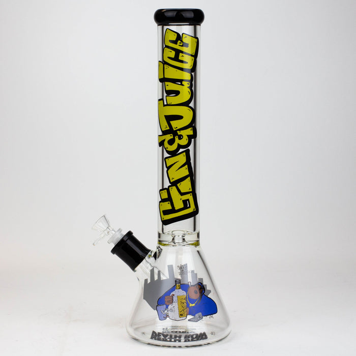 DEATH ROW-15.5"  7 mm Glass water bong by Infyniti [Gin & Juice] | Jupiter Grass