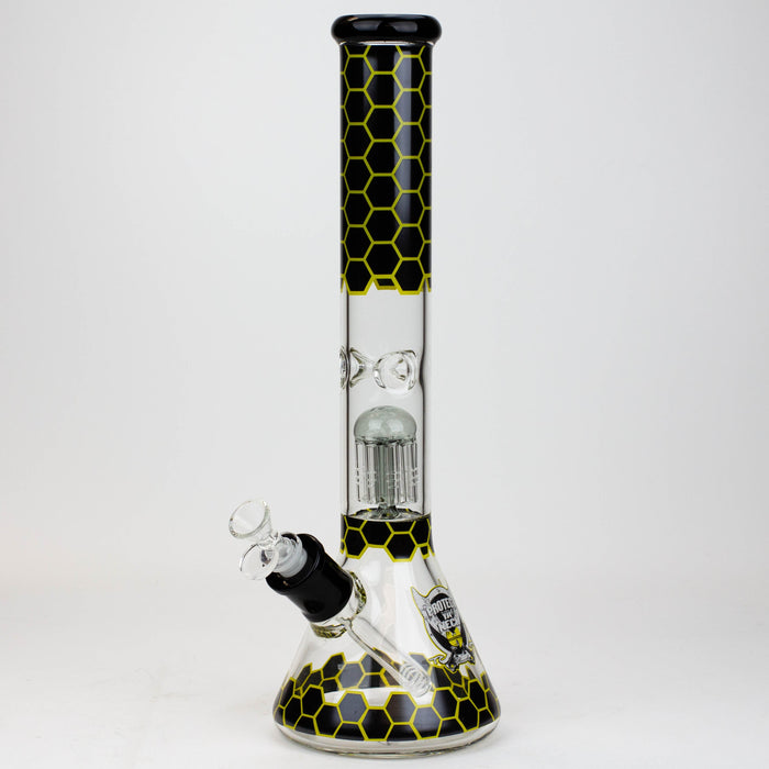 PROTECT YA NECK-15.5" 7 mm tree arm percolator glass bong [Logo] | Jupiter Grass