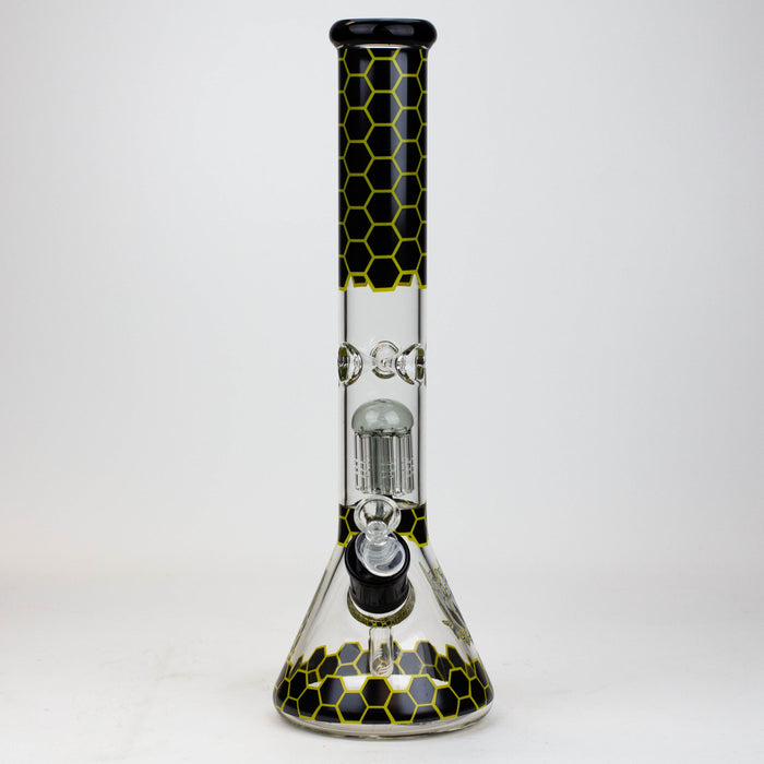 PROTECT YA NECK-15.5" 7 mm tree arm percolator glass bong [Logo] | Jupiter Grass