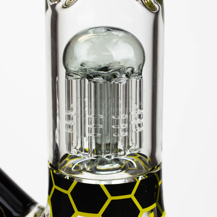 PROTECT YA NECK-15.5" 7 mm tree arm percolator glass bong [Logo] | Jupiter Grass