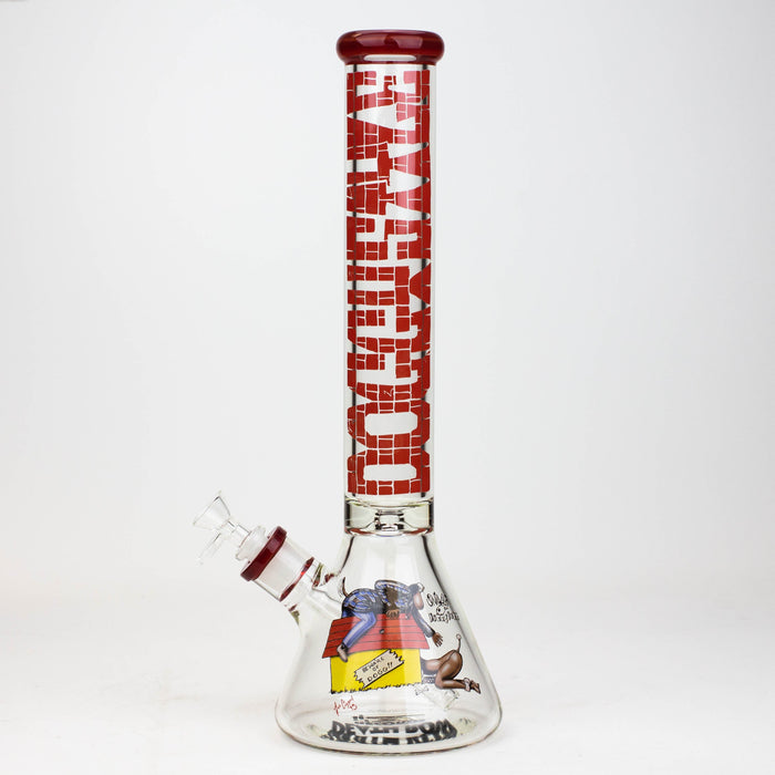 DEATH ROW-15.5"  7 mm Glass water bong by Infyniti [DOGGYSTYLE] | Jupiter Grass