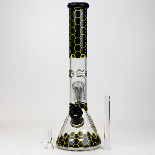 PROTECT YA NECK-15.5" 7 mm tree arm percolator glass bong [Logo] | Jupiter Grass