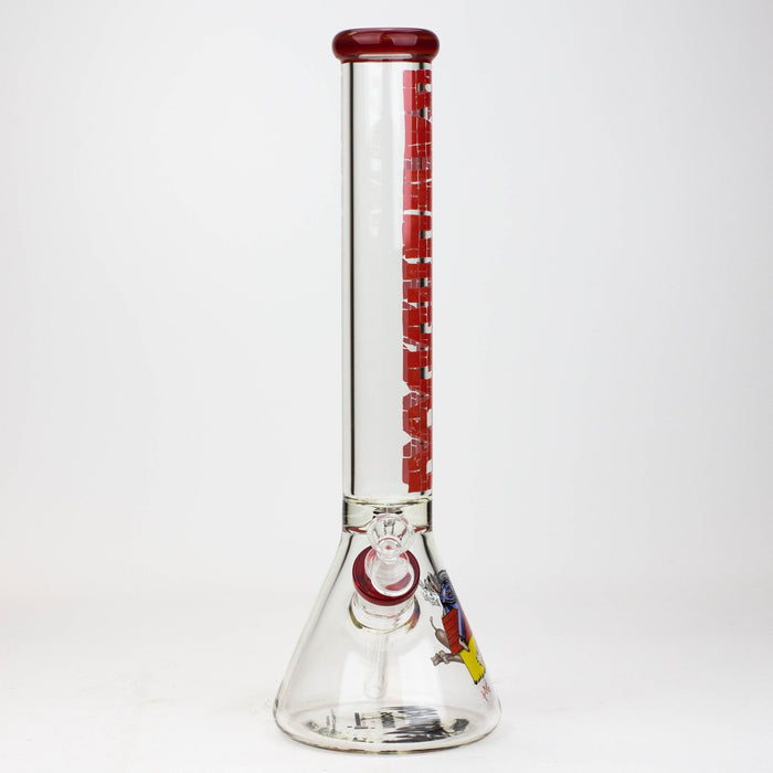 DEATH ROW-15.5"  7 mm Glass water bong by Infyniti [DOGGYSTYLE] | Jupiter Grass