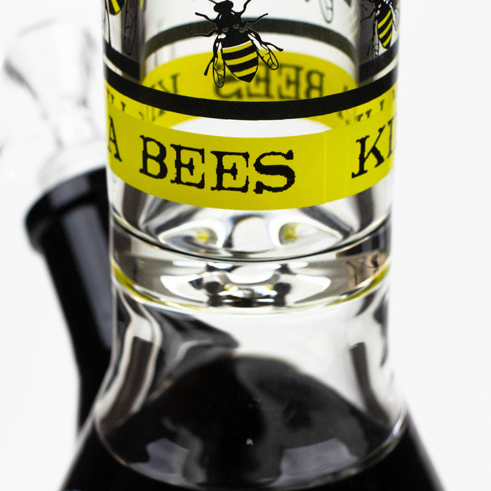 PROTECT YA NECK-15.5"  7 mm Glass water bong by Infyniti [Killa Bees] | Jupiter Grass