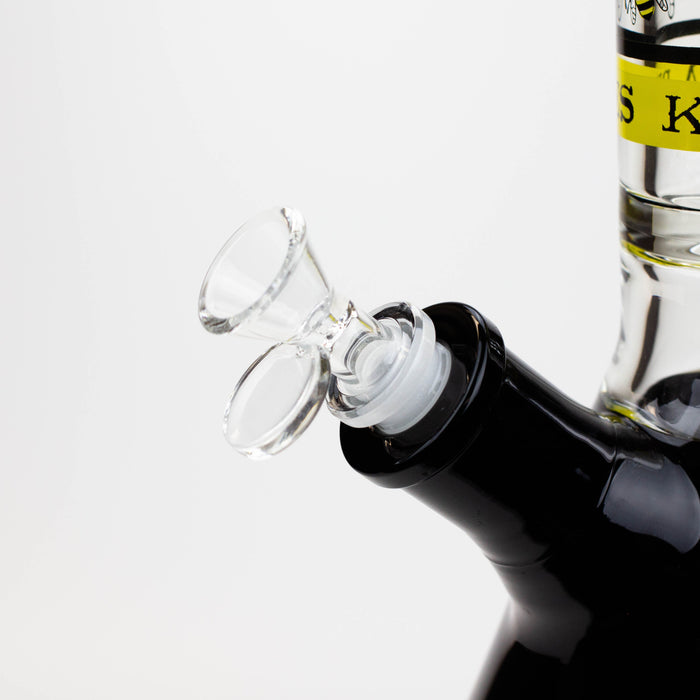 PROTECT YA NECK-15.5"  7 mm Glass water bong by Infyniti [Killa Bees] | Jupiter Grass