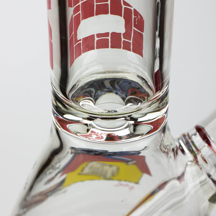 DEATH ROW-15.5"  7 mm Glass water bong by Infyniti [DOGGYSTYLE] | Jupiter Grass