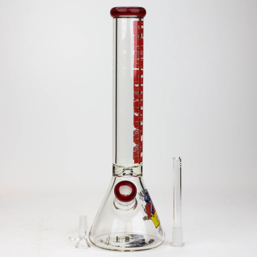 DEATH ROW-15.5"  7 mm Glass water bong by Infyniti [DOGGYSTYLE] | Jupiter Grass