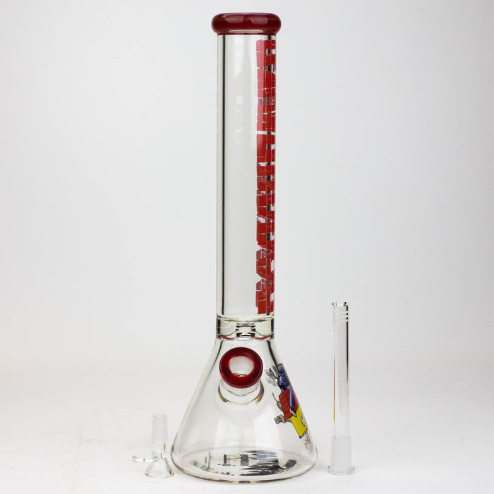 DEATH ROW-15.5"  7 mm Glass water bong by Infyniti [DOGGYSTYLE] | Jupiter Grass