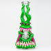 12.5"  Resin 3D artwork 7mm glass beaker water bong [TS102] | Jupiter Grass