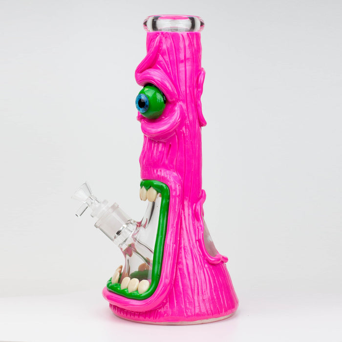 12.5"  Resin 3D artwork 7mm glass beaker water bong [TS103] | Jupiter Grass