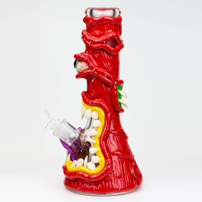 12.5"  Resin 3D artwork 7mm glass beaker water bong [TS101] | Jupiter Grass