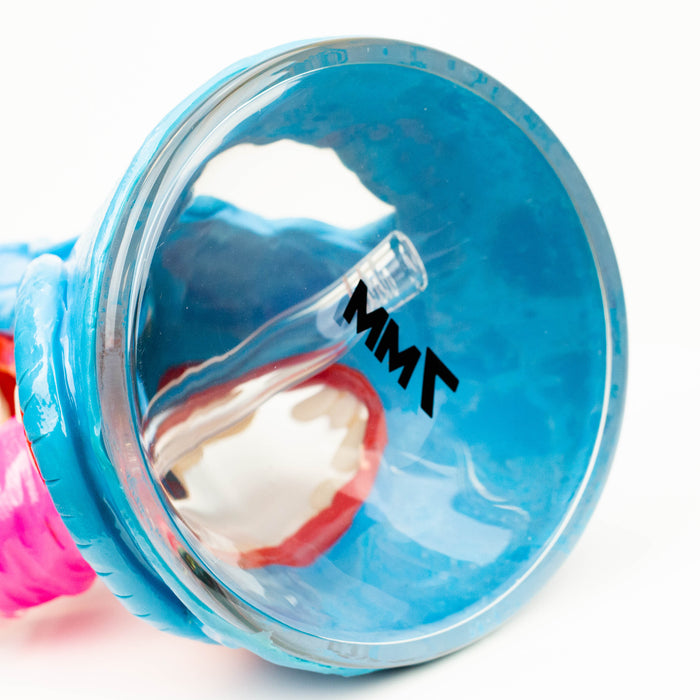 12.5"  Resin 3D artwork 7mm glass beaker water bong [TS104] | Jupiter Grass