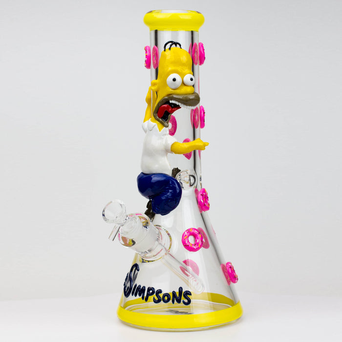 12.5"  Resin 3D artwork 7mm glass beaker water bong [TS107] | Jupiter Grass