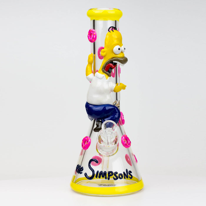 12.5"  Resin 3D artwork 7mm glass beaker water bong [TS107] | Jupiter Grass