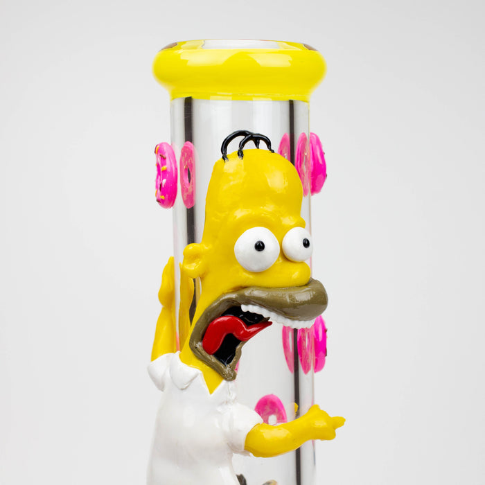 12.5"  Resin 3D artwork 7mm glass beaker water bong [TS107] | Jupiter Grass