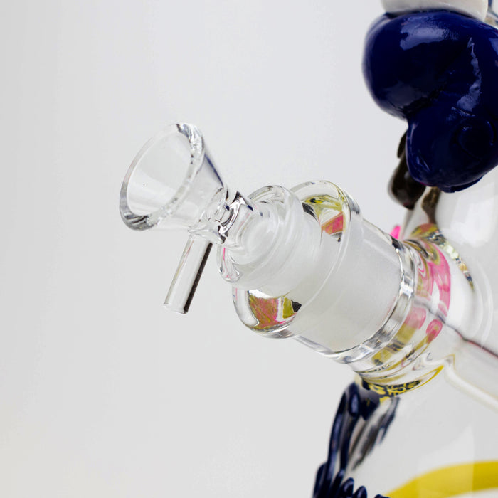 12.5"  Resin 3D artwork 7mm glass beaker water bong [TS107] | Jupiter Grass