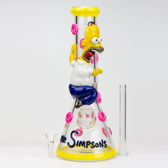 12.5"  Resin 3D artwork 7mm glass beaker water bong [TS107] | Jupiter Grass