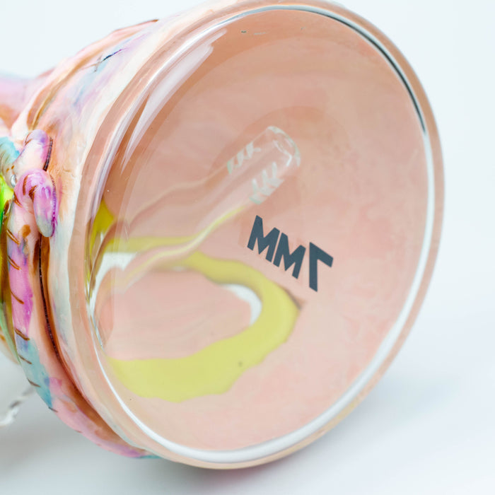 12.5"  Resin 3D artwork 7mm glass beaker water bong [SP2072] | Jupiter Grass