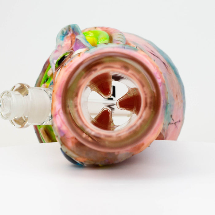 12.5"  Resin 3D artwork 7mm glass beaker water bong [SP2072] | Jupiter Grass