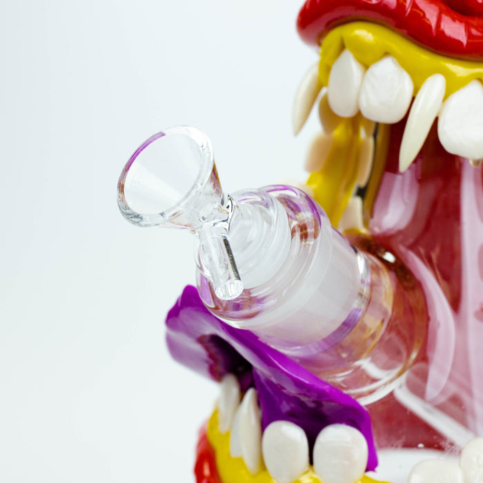 12.5"  Resin 3D artwork 7mm glass beaker water bong [TS101] | Jupiter Grass