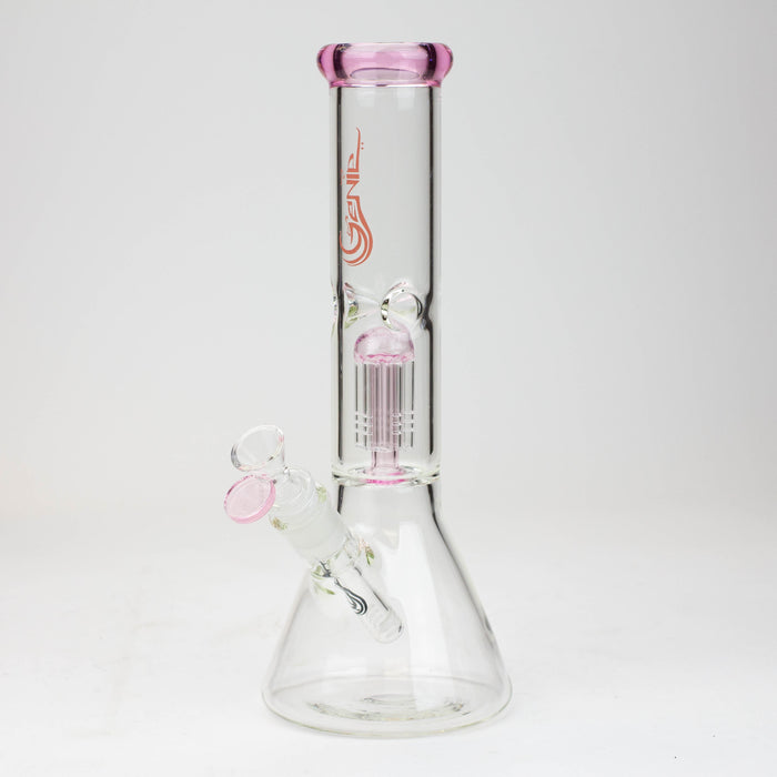 12" Genie-Tree arms color accented glass water bong | Jupiter Grass
