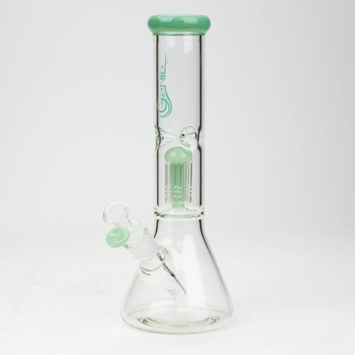 12" Genie-Tree arms color accented glass water bong | Jupiter Grass