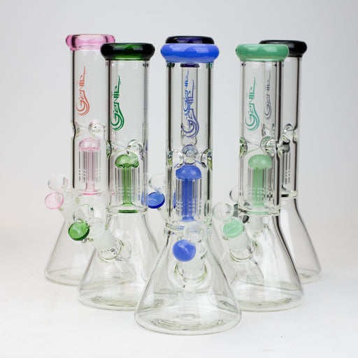 12" Genie-Tree arms color accented glass water bong | Jupiter Grass