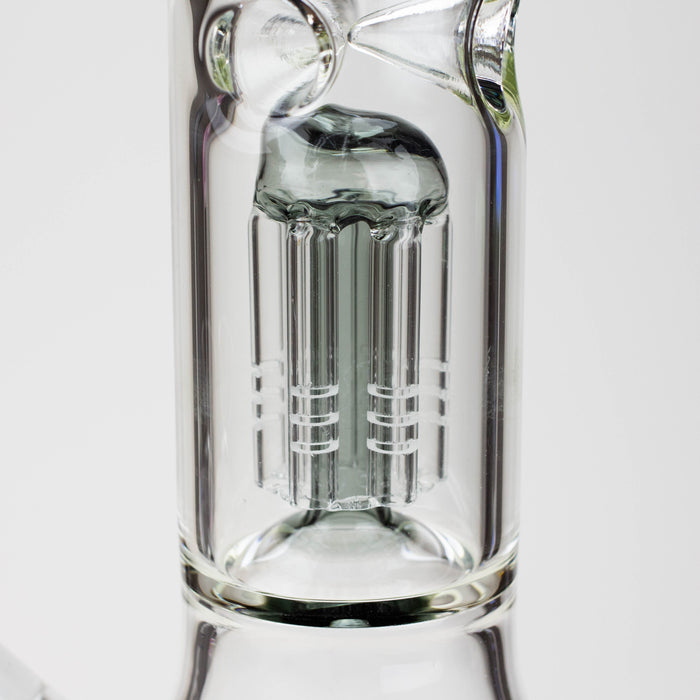 12" Genie-Tree arms color accented glass water bong | Jupiter Grass