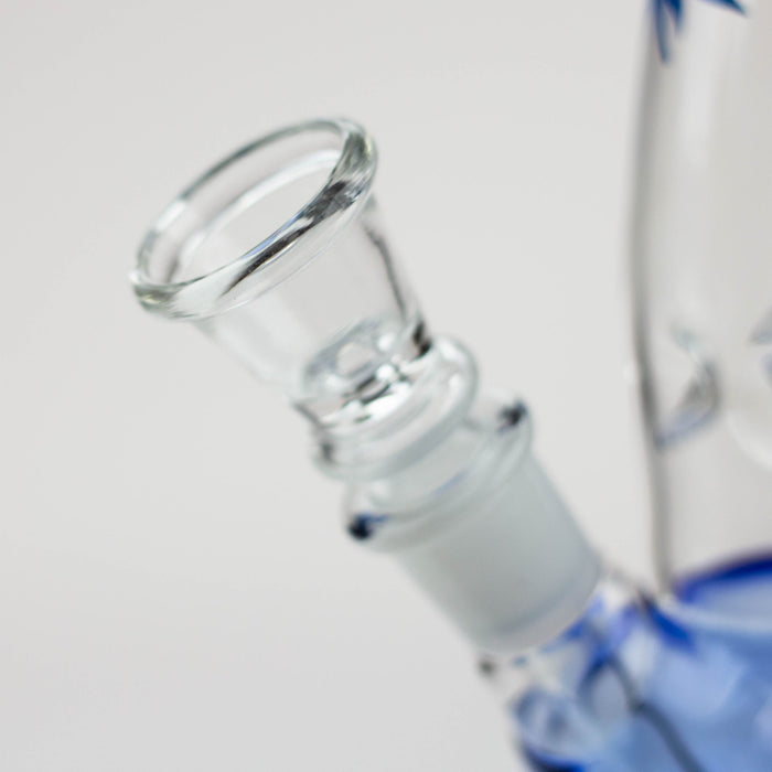 7" color  double ball glass water bong | Jupiter Grass