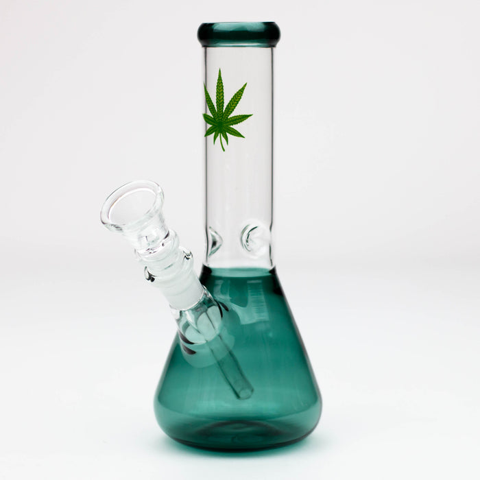 7" color glass water beaker bong | Jupiter Grass