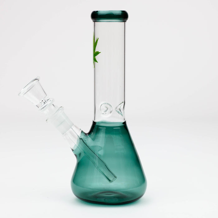 7" color glass water beaker bong | Jupiter Grass
