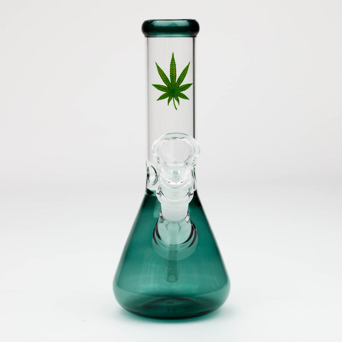 7" color glass water beaker bong | Jupiter Grass