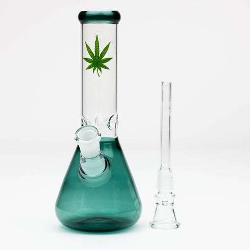 7" color glass water beaker bong | Jupiter Grass