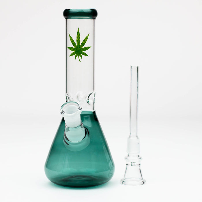 7" color glass water beaker bong | Jupiter Grass