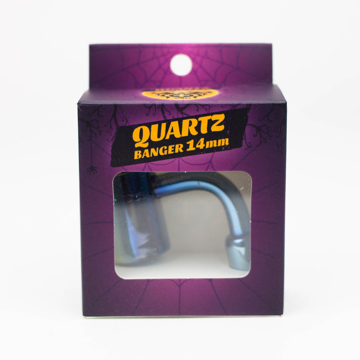 Xtreme Quartz Electroplating Flat Top Banger Display of 12 | Jupiter Grass