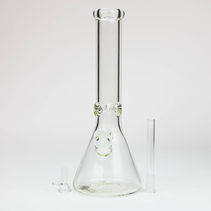 13.5" Classic beaker 7 mm glass water bong | Jupiter Grass