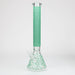 18" LV Glow in the dark 7 mm glass water bong | Jupiter Grass