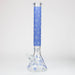 18" Leaf Glow in the dark 7 mm glass water bong | Jupiter Grass