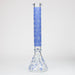 18" Leaf Glow in the dark 7 mm glass water bong | Jupiter Grass
