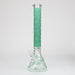 18" Leaf Glow in the dark 7 mm glass water bong | Jupiter Grass