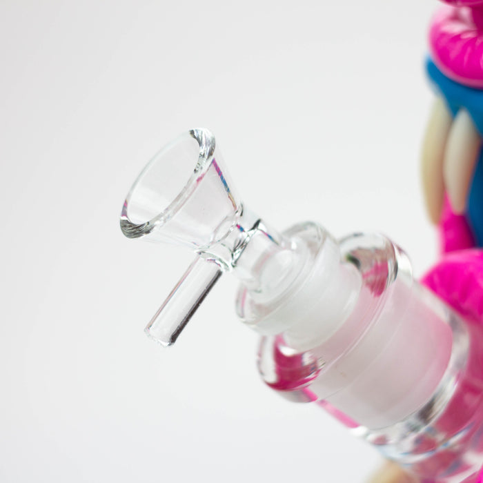 12.5"  Resin 3D artwork 7mm glass beaker water bong [TS112] | Jupiter Grass