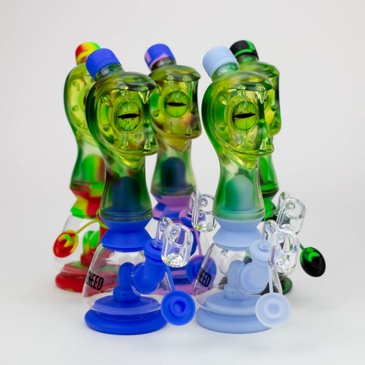 WENEED®- 9'' Leak Proof Monster Eyes Silicone Rig | Jupiter Grass