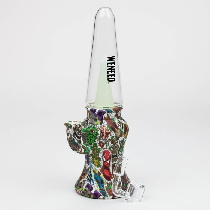 WENEED®- 10'' Silicone Grafiti Rig | Jupiter Grass