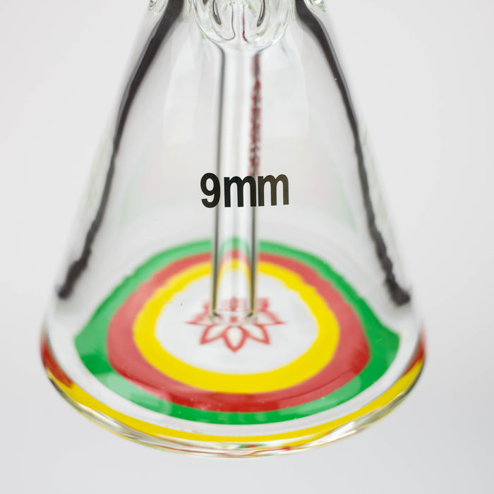 preemo - 10.5 inch Triple Band Beaker [P022] | Jupiter Grass