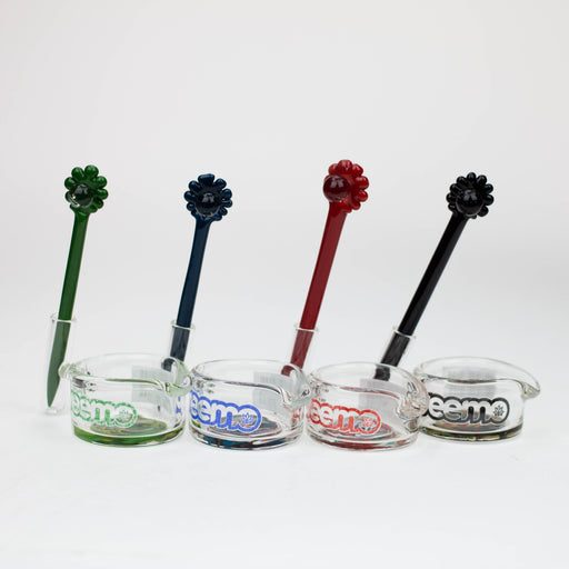 preemo - Glass Dabber and Dish Set [P052] | Jupiter Grass
