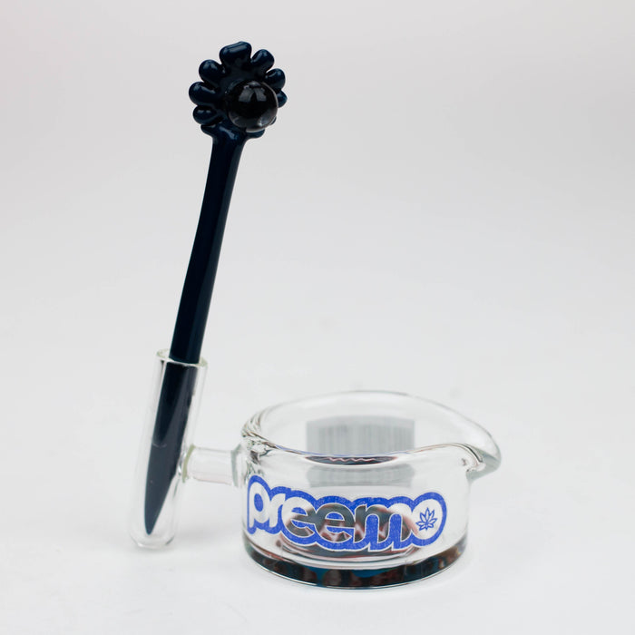 preemo - Glass Dabber and Dish Set [P052] | Jupiter Grass