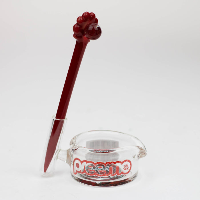 preemo - Glass Dabber and Dish Set [P052] | Jupiter Grass